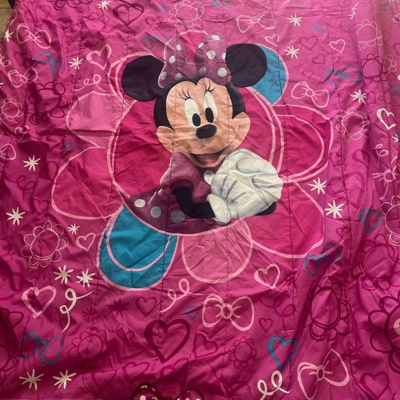 Rare DISNEY Bow-Tique Boutique MINNIE MOUSE Bedspread Bow Licious Quilt - Picture 1 of 3